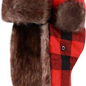 Warm Faux Fur Trapper Hat Windproof Skiing Cap Men Women Outdoor Winter Gear